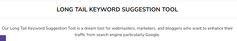 Keyword research kaise kare, Long Tail Keyword Finder.